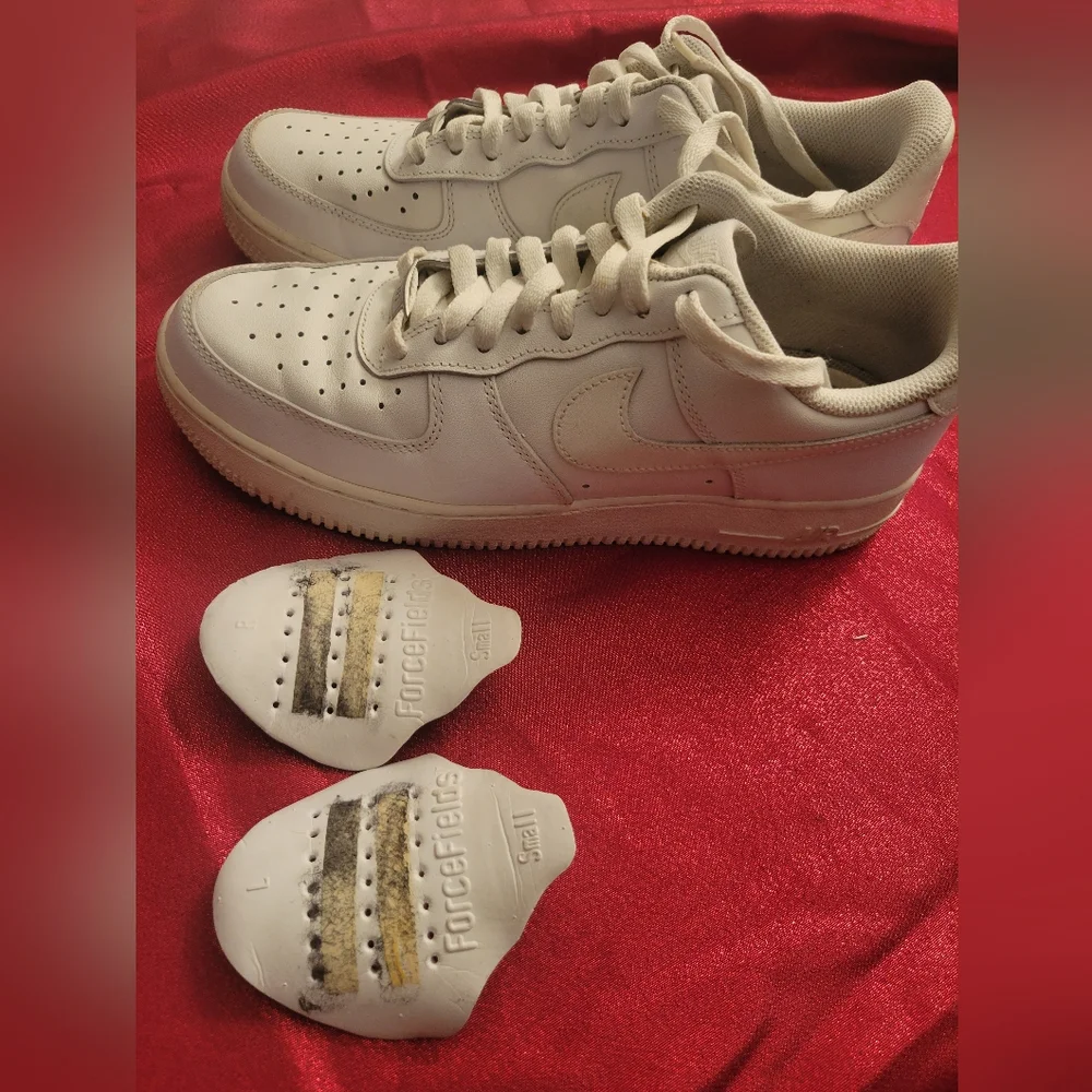 Nike White Air Force 1 Sneakers - Picture 5 of 6
